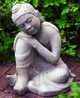 Resting Buddha Stone Garden Ornament