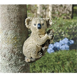 Small Image of Climbing Koala Resin Garden Ornament by Design Toscano