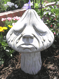 Crying Toadstool Stone Gartden Ornament Statue