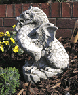 Scaly Dragon Stone Garden Ornament Statue