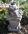 Shielded Gargoyle Stone Garden Ornament Statue