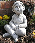 Sitting Pixie Stone Garden Statue