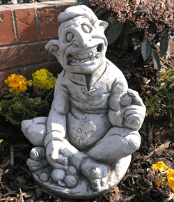 Snail Cruncher Pixie Stone Garden Ornament