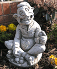 Snail Cruncher Pixie Stone Garden Ornament