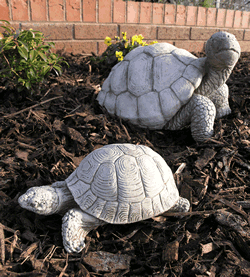 Strolling Tortoises Stone Garden Ornaments