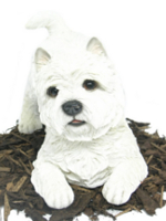 West Highland Terrier Dog - Resin Garden Ornament