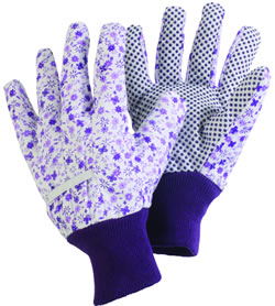 Ladies Ditzy Gardening Gloves in Lavender