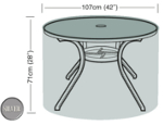 Circular Table Cover (4 Seater) - Garland Silver W1360