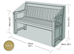 Garden Bench Cover (2 Seater Bench) - Garland Gold W1598
