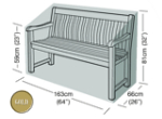 Garden Bench Cover (3 Seater Bench) - Garland Gold W1602