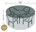 Circular Furniture Cover (4 to 6 Seater) - Garland Gold W1534