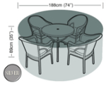 Small Image of Black Circular Furniture Cover 4 - 6 Seater - Garland W1396