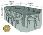 Rectangular Furniture Cover (8 Seater Set) - Garland Gold W1554