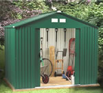 Sheffield Metal Garden Shed - Green