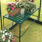 Aluminium Greenhouse Staging Shelving Green