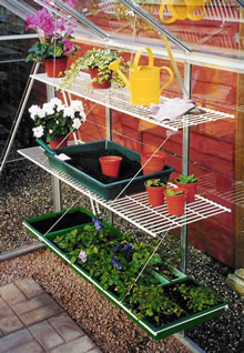 Speed Shelf 3 Piece Folding Greenhouse Shelving Set