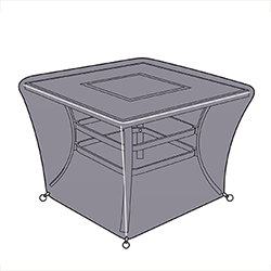 Small Image of Jamie Oliver Square Fire Pit Table Cover
