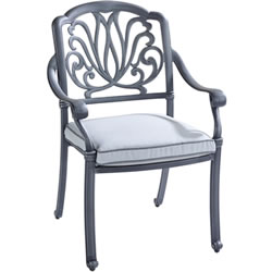 Extra image of Hartman Amalfi Dining Chair in Antique Grey / Platinum
