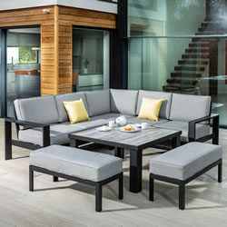 Extra image of EX-DISPLAY / COLLECTION ONLY - Hartman Atlas Square Corner Sofa Set in Carbon / Pewter