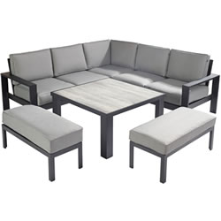 Extra image of EX-DISPLAY / COLLECTION ONLY - Hartman Atlas Square Corner Sofa Set in Carbon / Pewter