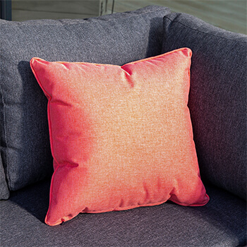 Image of Hartman Red Coral 45cm Square Waterproof Scatter Cushion
