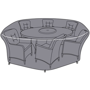 Image of Hartman Heritage 6 Seat Elliptical Dining Set Cover