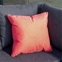 Small Image of Hartman Red Coral 45cm Square Waterproof Scatter Cushion