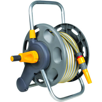 Image of Hozelock 45m 2 in 1 Reel with 25m Hose