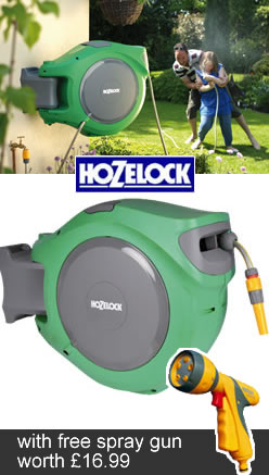 Hozelock Auto Reel 30m with Free Spray Gun - 2590