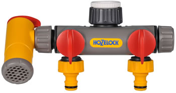 Image of Hozelock Flowmax 3-Way Tap Connector - 2250