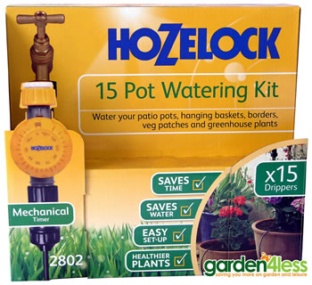 Image of Hozelock 15 Pot Watering Kit with Mechanical Timer