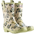 RHS Hunter Short- Oak leaves and Acorn wellies