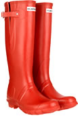 Genuine Red Adjustable Hunter Wellies (Original) - With Free Hotties