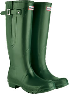 Genuine Green Adjustable Hunter Wellies (Original)