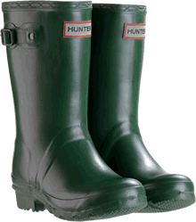 Kids Hunter Neoprene Wellies - Green