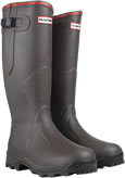 Hunter Balmoral Bamboo Carbon Wellies - Brown
