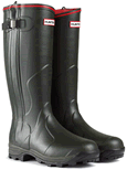 Hunter Balmoral Neoprene Zip Wellies - Olive