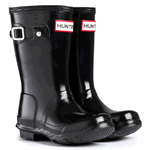 Original Kids Hunter Wellies - Gloss Black