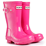 Original Kids Hunter Wellies - Gloss Fuchsia