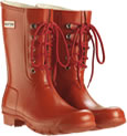 Hunter Laced Boots - Red