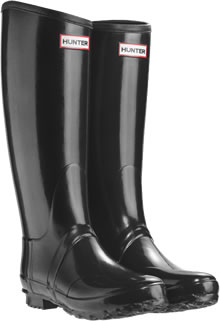 Hunter Regent Neoprene Wellies in Black