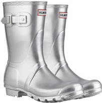 Hunter Short Boots - Silver