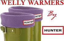 Hunter Fleece Welly Sock - Violet