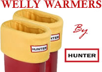 Hunter Fleece Welly Sock -Yellow