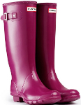 Huntress Gloss Wellies in Violet - With Free Hotties
