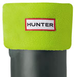 Hunter Fleece Welly Sock - Lime