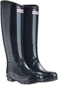 Hunter Regent Neoprene Wellies in Navy