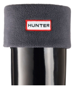 Hunter Fleece Welly Sock - New Charcoal
