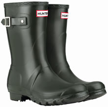 Hunter Short Boots - Dark Olive