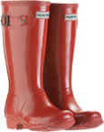 Kids Hunter Wellies - Red